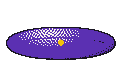 Purple floor cushion